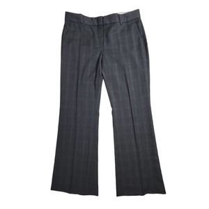 Theory Womens Gray Windowpane Dress Pants RN# 98406 Size 4 Workwear Slacks USA